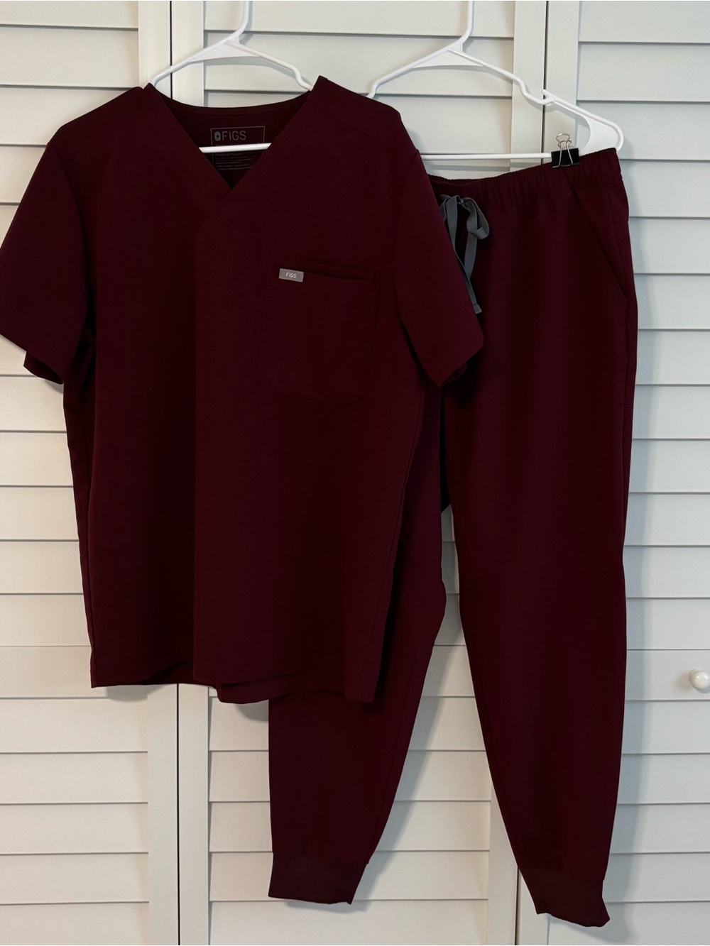 Figs Men's jogger scrub set medium short